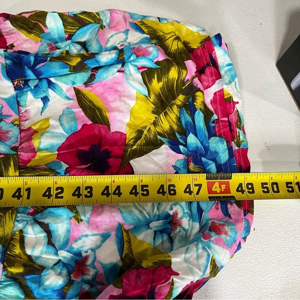 Garnet Hill Women Floral Sleeveless Maxi Dress Size S Stretchy Beachy Artsy - Picture 8 of 8